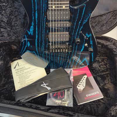 Tom Anderson Angel Player 7, Swamp Ash Body, HSH, Black w/Bora Dog Hair, Logo Bag image 3