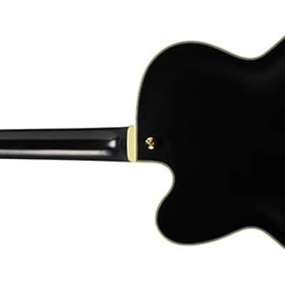 Ibanez PM3C Pat Metheny Signature Hollowbody Electric Guitar Black Low Gloss + Hardshell Case B-Stock image 2