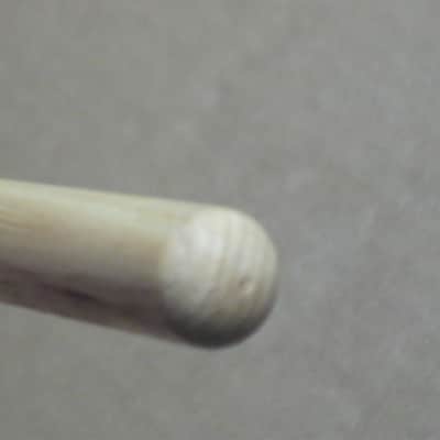 TWO new pairs (no packaging) near A+ Musician's Gear Hickory Drumsticks similar in size & head to Promark Finesse 718: small round tip, Length: 16 1/4" / 412.8mm, Diameter: .551" / 14mm, satin finish (plain, meaning NO graphics / NO paper sleeve) image 10