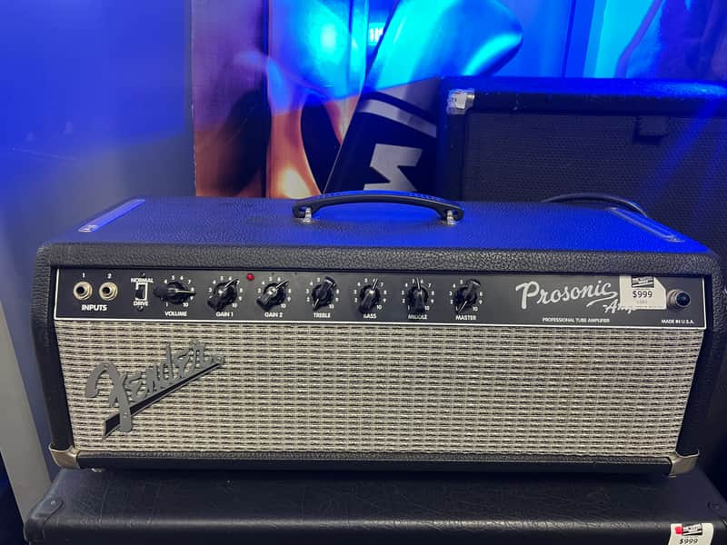 Fender Prosonic Amp 2-Channel 60-Watt Guitar Amp Head 1996 - 2001 - Black image 1