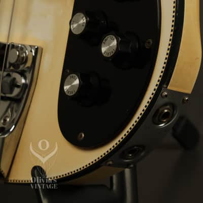 1979 Rickenbacker 4001 Bass White with RARE original CHECKERBOARD BINDING!!! image 9
