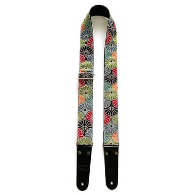 Denmark Street Straps Deluxe Guitar Strap - In Bloom image 2