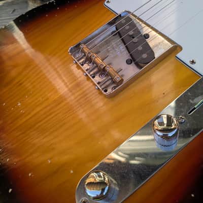 Partscaster Telecaster (Fender-MJT)- 3 tone sunburst relic image 8