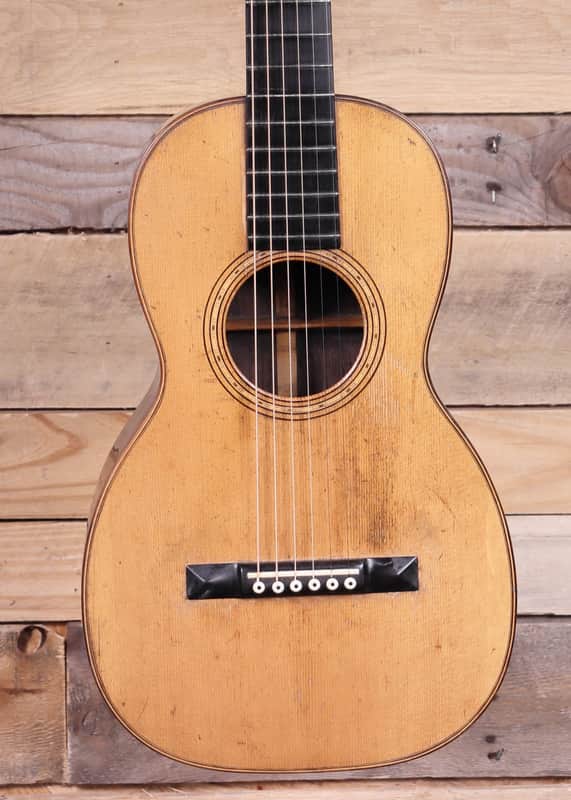 1860's CF Martin Made in New York Style 17 Size 3 Acoustic Guitar Natural w/ Case "Player Condition" image 1