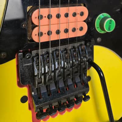 1987 Ibanez JEM777-DY Steve Vai Signature w/OHSC Great Shape!- Desert Sun Yellow image 8