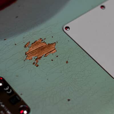 Fender CS 70th Anniversary 1954 Strat Relic 1-P QMN SFA Limited Fat 2025 - Super-Faded Aged Surf Green image 18
