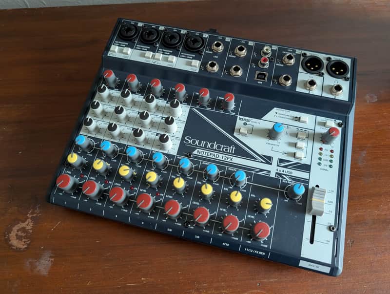 Soundcraft Notepad-12FX Small Format 12-Input Mixing Console 2010s - Blue image 1