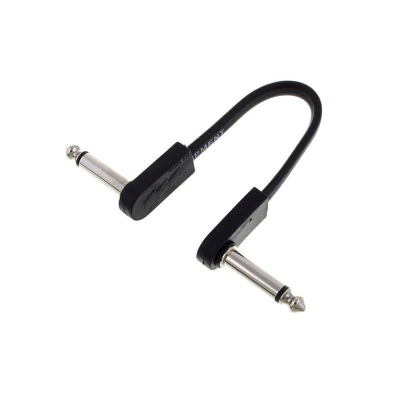 EBS PCF-10 1/4" TS Flat Right-Angle Patch Cable - 6" image 1