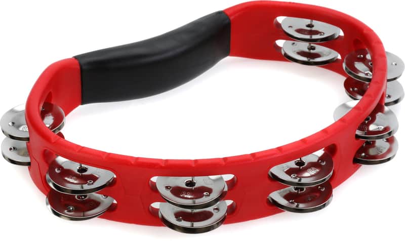 Meinl Percussion Headliner Series Handheld Tambourine - Red (2-pack) Bundle image 1