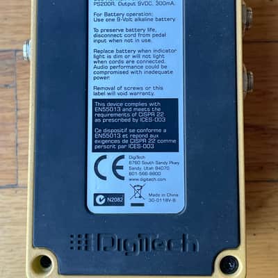 DigiTech Crossroads Eric Clapton 2000s - Yellow image 2