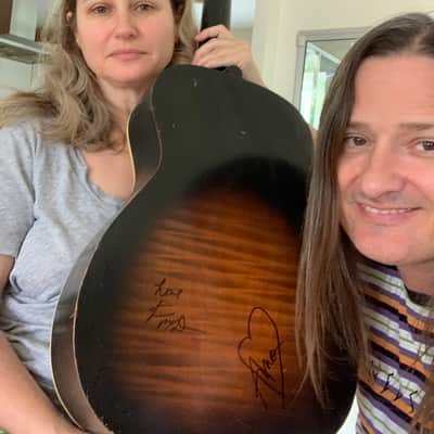 Silvertone 60s Parlour Acoustic Owned by Steven McDonald of the Melvins, Red Kross, Anna Waronker image 9