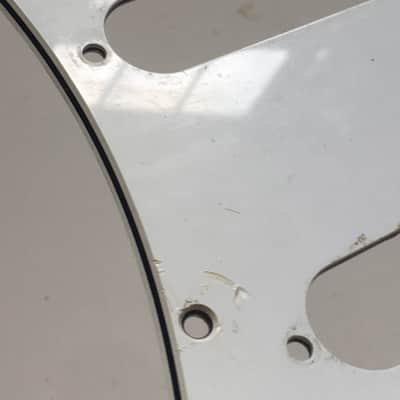 Vintage 1998 Fender Stratocaster USA MIM Pickguard 3 Ply White Relic Guitar Strat Nautral Patina image 15