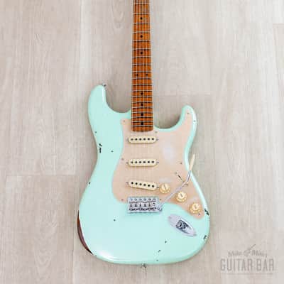 Fender Custom Shop 1956 Stratocaster Roasted Relic Aged Surf Green w/ Fat '60s Pickups image 2