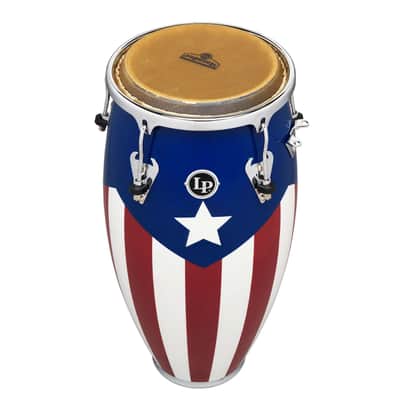 Latin Percussion LP Matador 11" Quinto Oak Puerto Rican Flag (M750S-PR) image 6