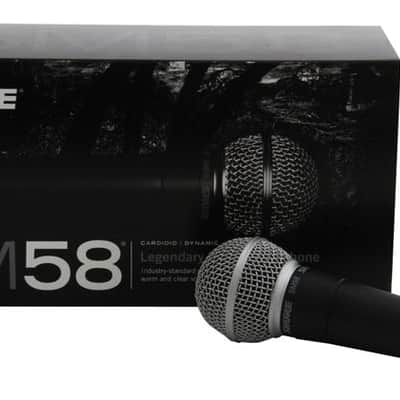 Shure SM58-LC Handheld Dynamic Microphone Mic w/Pouch & Clip Holder & Cable 20FT image 2