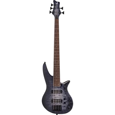 Jackson X Series Spectra Bass SBXQ V 5-String Electric Guitar, Laurel Fingerboard, Transparent Black Burst image 10