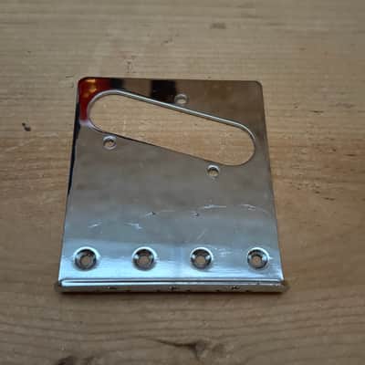 Squier Telecaster Bridge Plate - Top Loading 2000's - Chrome image 2