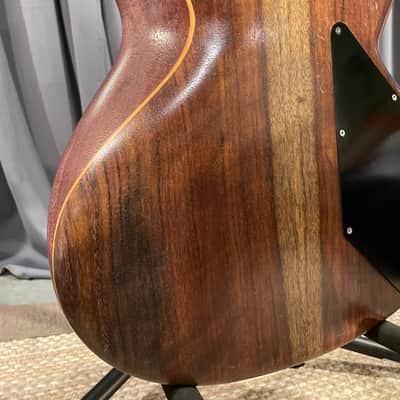 Wal Custom 1983 MKI Mark1 Fretless Bass Left Handed With Flamed Hydua Facings (Original Owner) image 12