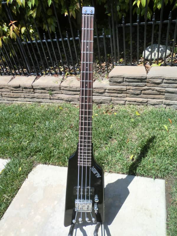 1985 Hondo Alien Headless Bass Guitar with Case image 1