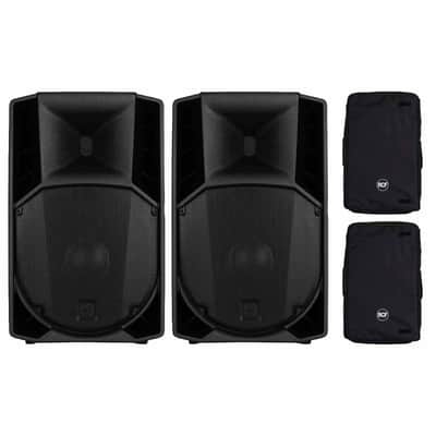 RCF ART 745-A MK5 1400W 2-Way 15" Powered Active Speakers Pair w Covers image 1