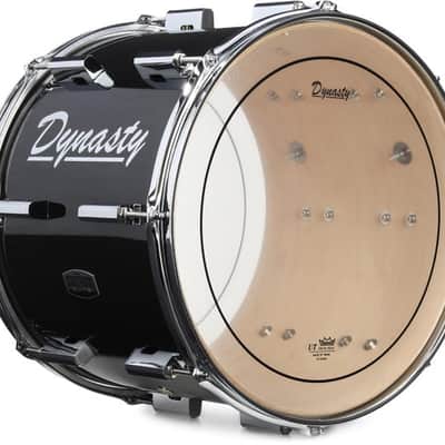 Dynasty MTT-15W Traditional Marching Tenor Drum - 15 inches x 12 inches  Black image 3