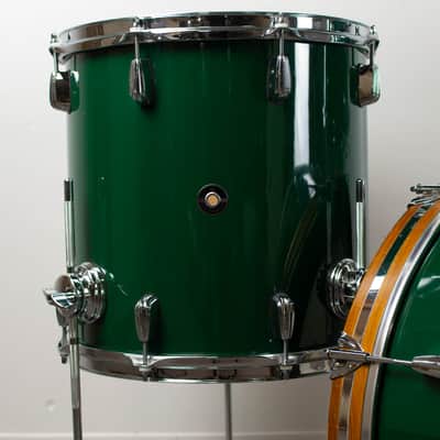 Q Drum Co "Forest Green" Maple Drum Kit image 2