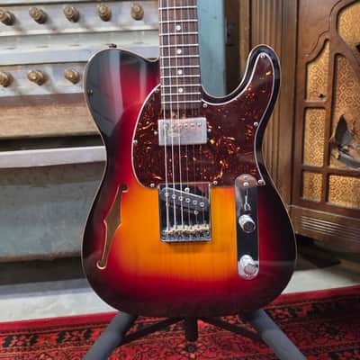 2007 G&L ASAT Classic Thinline Bluesboy Sunburst image 2
