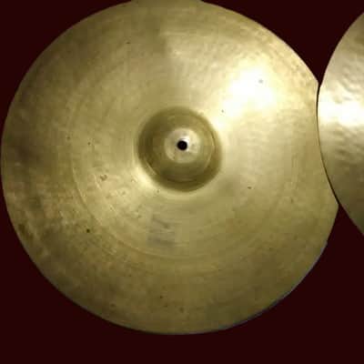 Zildjian Avedis 17" 2nd stamps - Hi Hats or Crash-Ride cymbals - 1930's or 1940's - 1040/1270 g - Brilliant - born together pair image 23