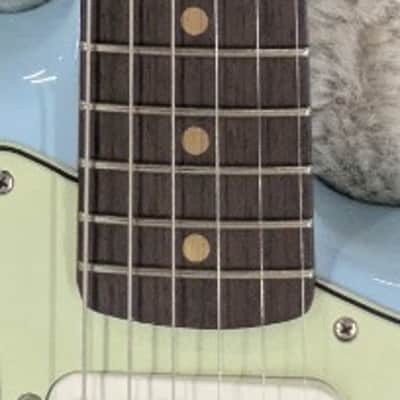 Fender Vintera II Road Worn '60s Stratocaster Electric Guitar, Sonic Blue w/Case image 5