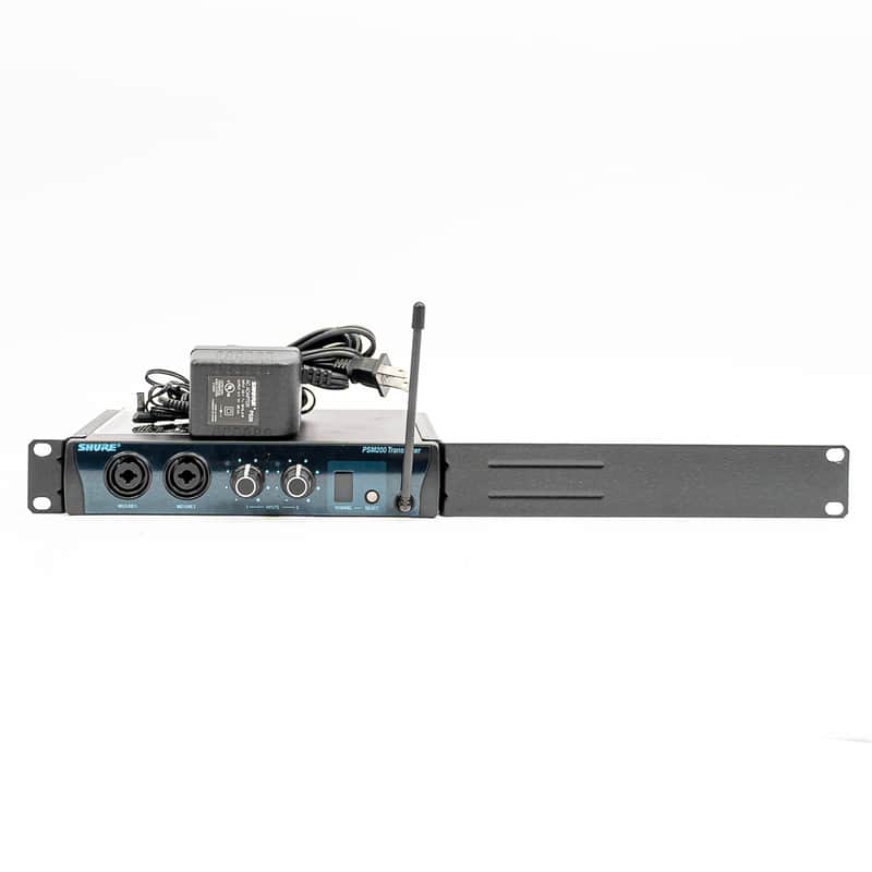 Shure P2T Wireless IEM Transmitter H2 Band 518–553 MHz PSM200 w/ Rack Ear image 1