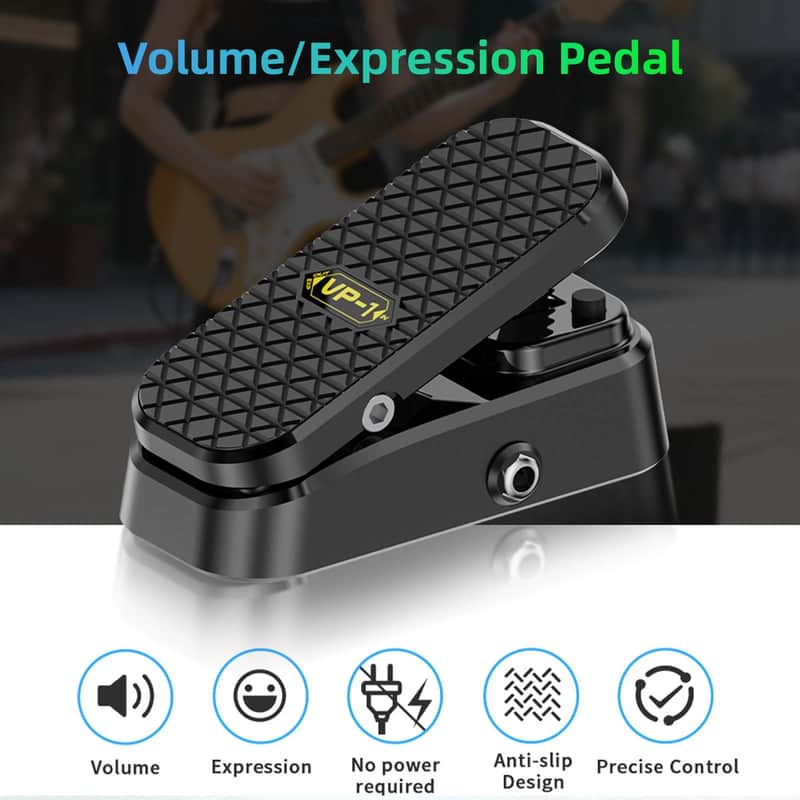 New Volume Expression Guitar Effect Pedal Dual Control Silent Stereo Interface S2R3 image 1
