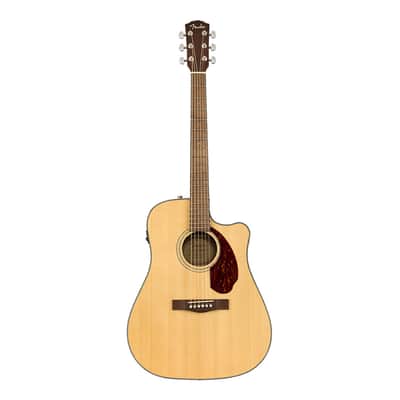 Used Fender CD-140SCE Dread, Nat w/case WN image 2