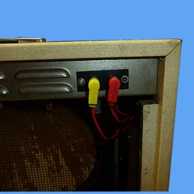 Guyatone GA-620 1960's Rare Blonde Sparkle Tolex, no speaker, completely serviced and functional image 8