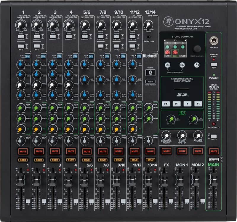 Mackie Onyx12 12-Channel Analog Mixer with Multitrack USB image 1