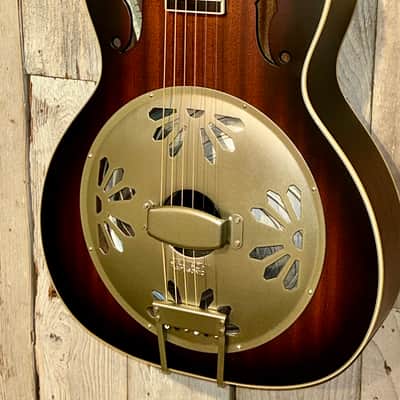Gretsch G9241 Round Neck Resonator - Red Sunburst, Ships Fast with A Gig Bag and Pro Set Up! image 5