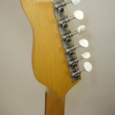 Vintage 60's Kalamazoo by Gibson KG-2A Electric Guitar, Las Vegas Blue w/ Gibson Chipboard Case image 12