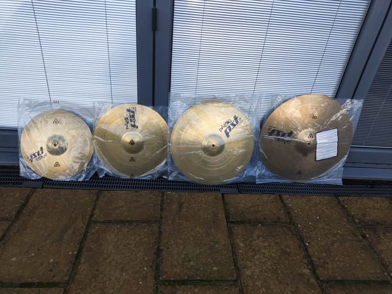 Paiste PST 3  14"/16"/18"/20" Cymbal Pack (Hi Hat, Crash, Crash/Ride and Ride) image 1