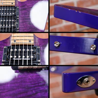 ESP USA Custom Shop Random Star Figured Maple Top See-Thru Purple 2000 w/OHSC image 16