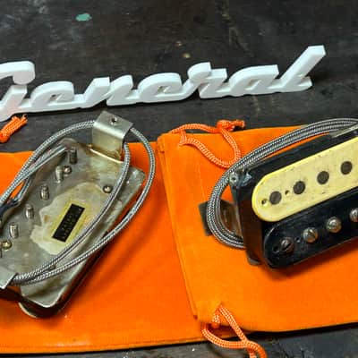 General Vintage Tone 1959 PAF Humbucker set Butyrate Zebra les Paul holy grail hand wound Dirty aged image 8