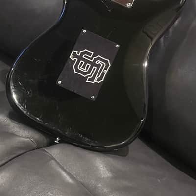 2008 Fender Squire Strat Black and Wrapped image 7