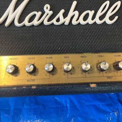 Marshall JCM 800 Lead Series Model 2210 100-Watt Master Volume Head with Reverb 1980s - Black image 24