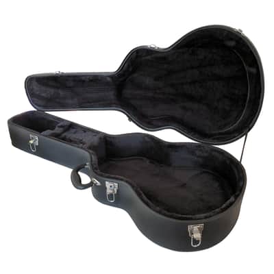 Lindo Hard Case Acoustic / Classical / Electro Guitar | Lockable | Plush-Lined | Inside Storage Pocket - Black Faux Leather / Tolex image 1