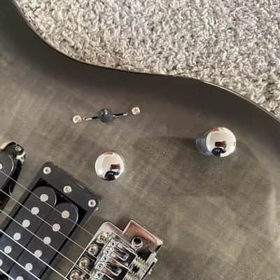 Grey Burst SSH Guitar Tiger Maple Top Basswood Body, Maple Neck image 5