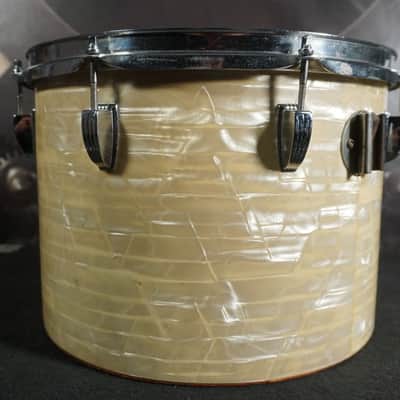Ludwig Concert Tom 14" Diameter x 10" Depth 1970s - White Perloid image 4