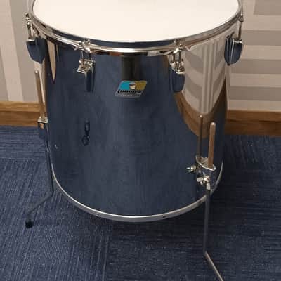 Ludwig 1980s Chrome Over Wood 16″ Single Headed Floor Tom Drum image 3