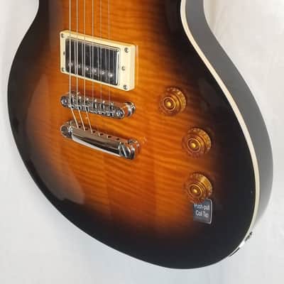 ESP LTD EC-256FM, Flame Maple Top, Mahogany Body, Dark Brown Sunburst image 4