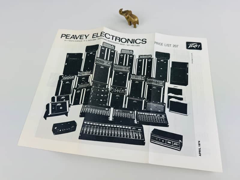 Peavey Electronics Price List #207 – April 1974 image 1
