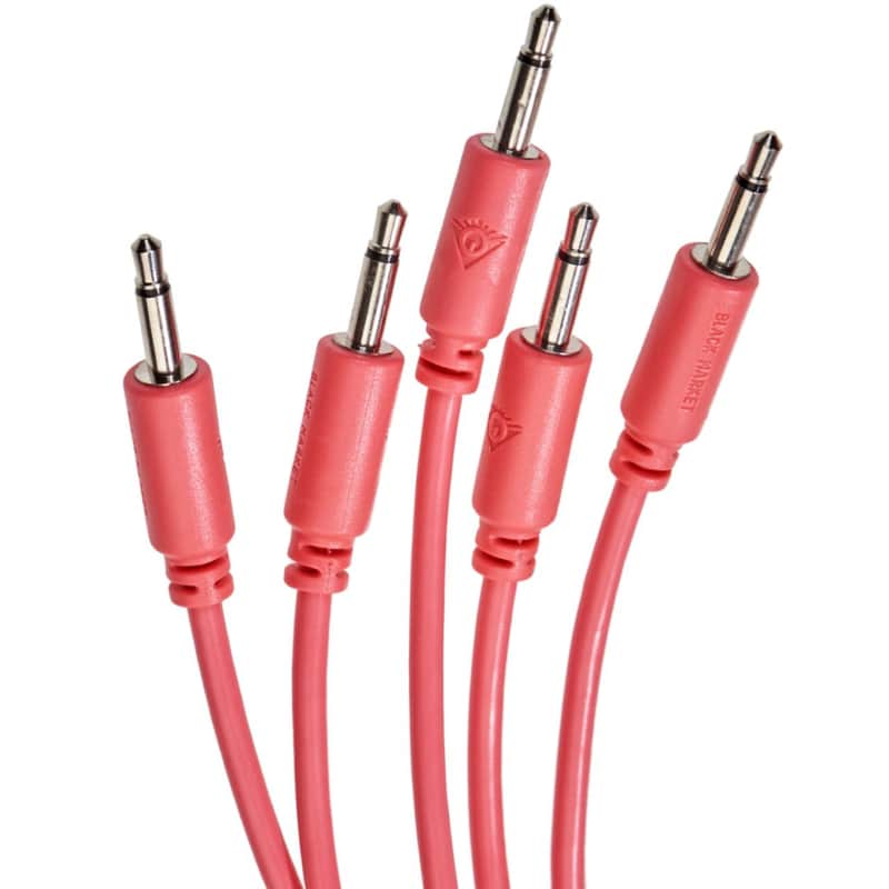 Black Market Modular Eurorack Patch Cables (150cm - Peach - 5 Pack) image 1