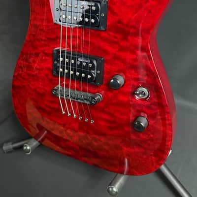 ESP LTD MH-200QM NT Electric Guitar See-Thru Black Cherry (768) image 4