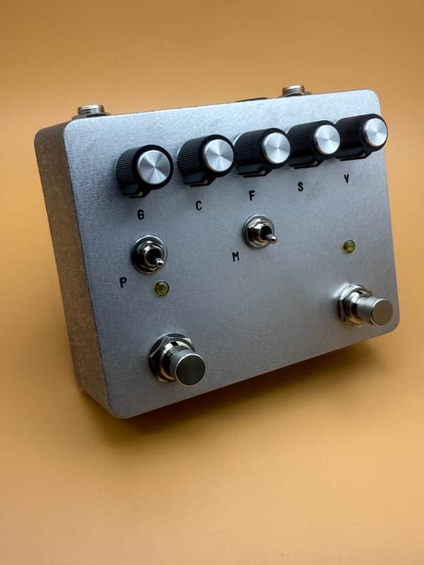RCO Pedals Subarashi Fuzz (Team Awesome Fuzz Machine build) 2025 - Raw aluminum with black vintage console style knobs image 1